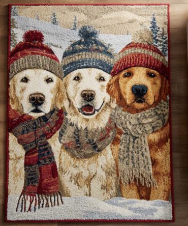 Golden Dreams Abstract Rug — Soft Contemporary Area Rug With Subtle Gold Hues, Plush Comfort For Bedroom & Living Room