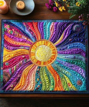 Elegant Golden Quilted Dining Placemat — Shimmering Gold Table Accent for Holiday & Everyday, Reversible, Stain-Resistant, Machine-Washable