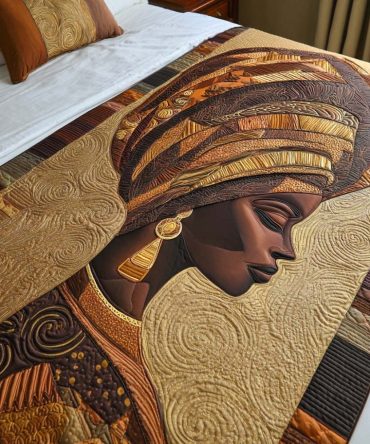 Golden Majesty Quilted Bed Runner — Luxe Gold-Toned Decorative Throw For King & Queen Beds, Elegant Quilting, Statement Bedroom Accent