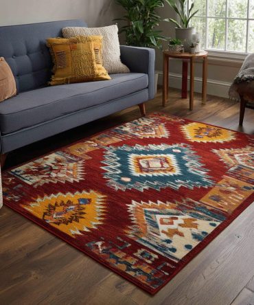 Grand Horizon Expansive Area Rug — Elegant Scenic Rug For Living Room, Plush Low-Pile, Fade-Resistant & High-Durability