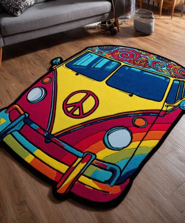 Groovy Wheels Custom-Shaped Area Rug - Unique Car-Themed Play Rug, Soft Pile, Non-Slip Backing For Kids' Rooms & Nurseries