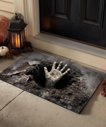 Hand Of Hades Mythic Welcome Mat — Dark Mythology Porch Doormat, Weatherproof Entry Rug For Dramatic Halloween & Themed Décor