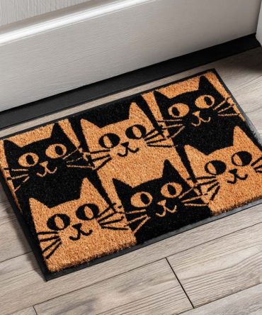 Happy Paws Pet Welcome Mat — Durable Dog & Cat Front Door Doormat, Non-Slip Outdoor/Indoor Rug To Catch Muddy Paws, Easy-To-Clean Welcome Mat