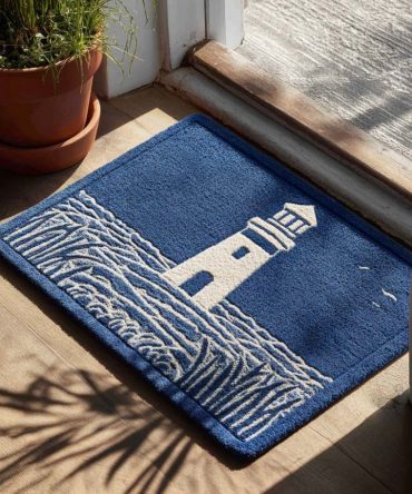 Harbor Shine Seaside Doormat — Premium Outdoor Coir Mat For Entryway, Uv-Resistant Colors, Quick Clean, Slip-Resistant Backing
