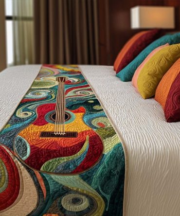 Harmony Vibes Textured Quilted Bed Runner — Boho-Neutral Bedroom Accent, Soft Cotton-Look Finish, Lightweight & Washable