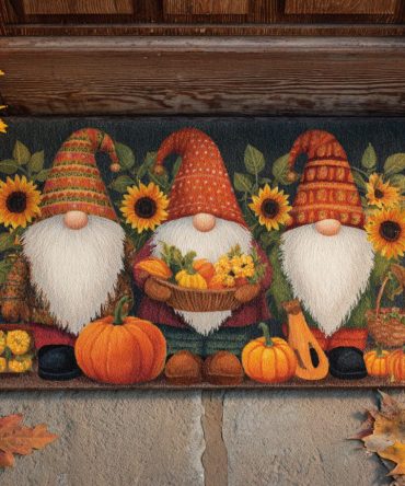 Harvest Joy Coir Welcome Mat - Rustic Seasonal Doormat, Heavy-Duty Outdoor/Indoor Mat With Warm Fall Motif For Porches & Entries