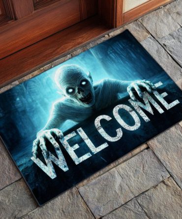 Hellgate Welcome Coir Mat — Dramatic Spooky Entrance Doormat For Halloween, Heavy-Duty Outdoor & Indoor Use With Bold Art