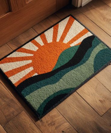 Sunny Welcome Coir Doormat — Cheerful 'Hello Sunshine' Decorative Outdoor/Indoor Entry Rug, Durable Non-Slip Weather-Resistant Mat For Porch