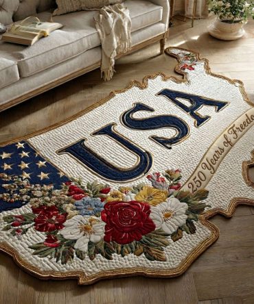 Heritage Eagle Custom-Shaped Rug — Sculpted Patriotic Accent Rug With Durable Fibers And Non-Slip Backing For High-Traffic Areas