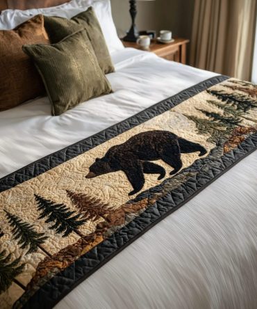 Heritage Trail Quilted Bed Runner – Classic Patchwork Bedding Accent For Farmhouse & Traditional Bedrooms, Soft Cotton Blend, Easy Care