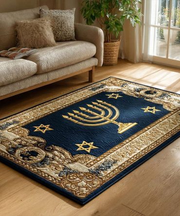 Classic Blue Heritage Area Rug — Timeless Floral-Inspired Low-Pile Rug For Living Room, Durable & Stain-Resistant Accent