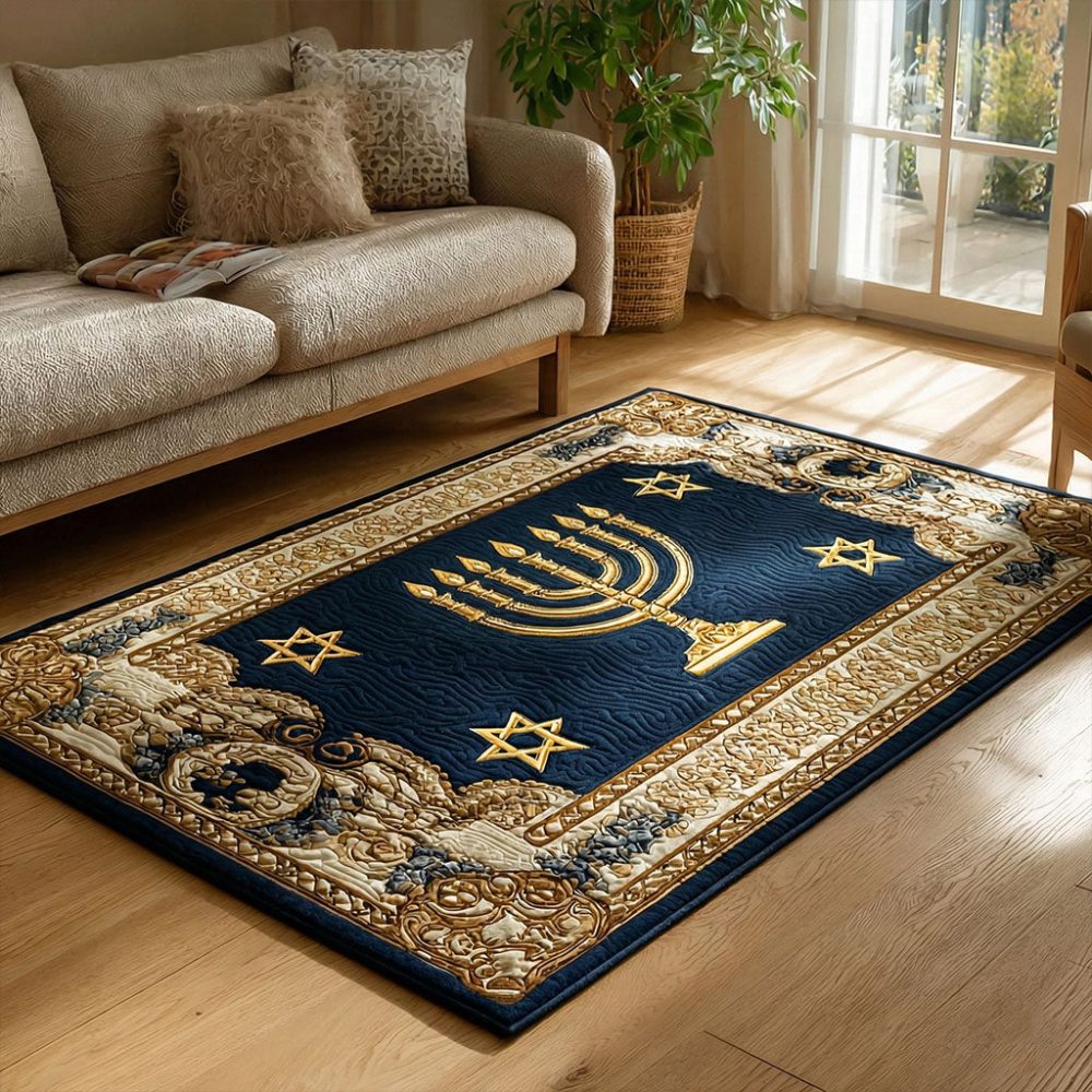 Classic Blue Heritage Area Rug — Timeless Floral-Inspired Low-Pile Rug For Living Room, Durable & Stain-Resistant Accent