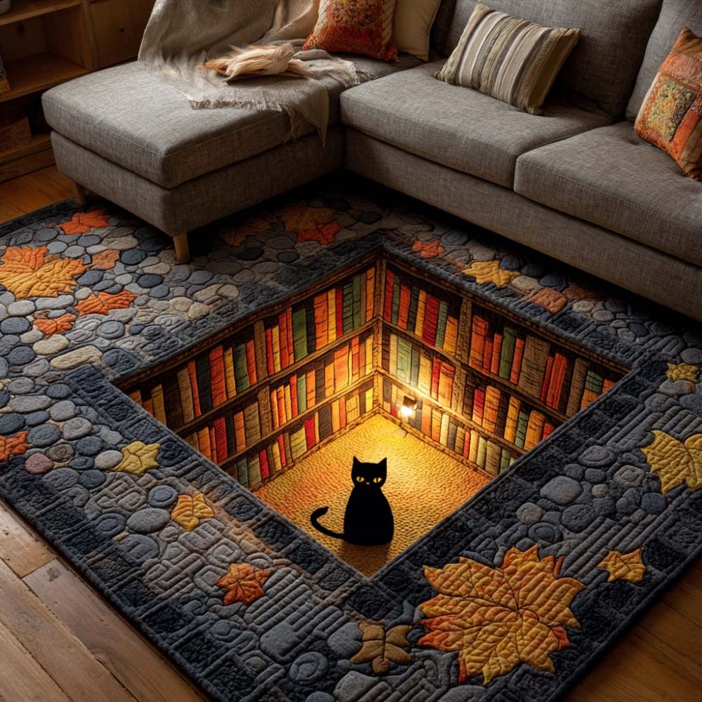 Cozy Library Area Rug — Warm Vintage Reading Room Accent Rug For Study, Home Office & Living Room With Soft Low-Pile Feel