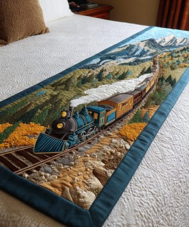 Highland Passage Quilted Bed Runner — Rustic Plaid Accent For Queen & King Beds, Reversible Cotton-Blend Throw For Cozy Bedrooms