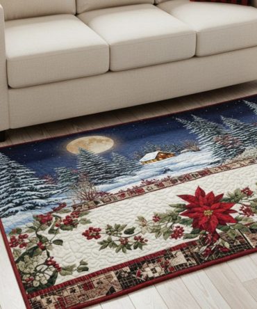 Holiday Miracle Christmas Area Rug – Joyful Festive Accent Rug With Plush Comfort, Durable Backing, Perfect For Home Holiday Styling