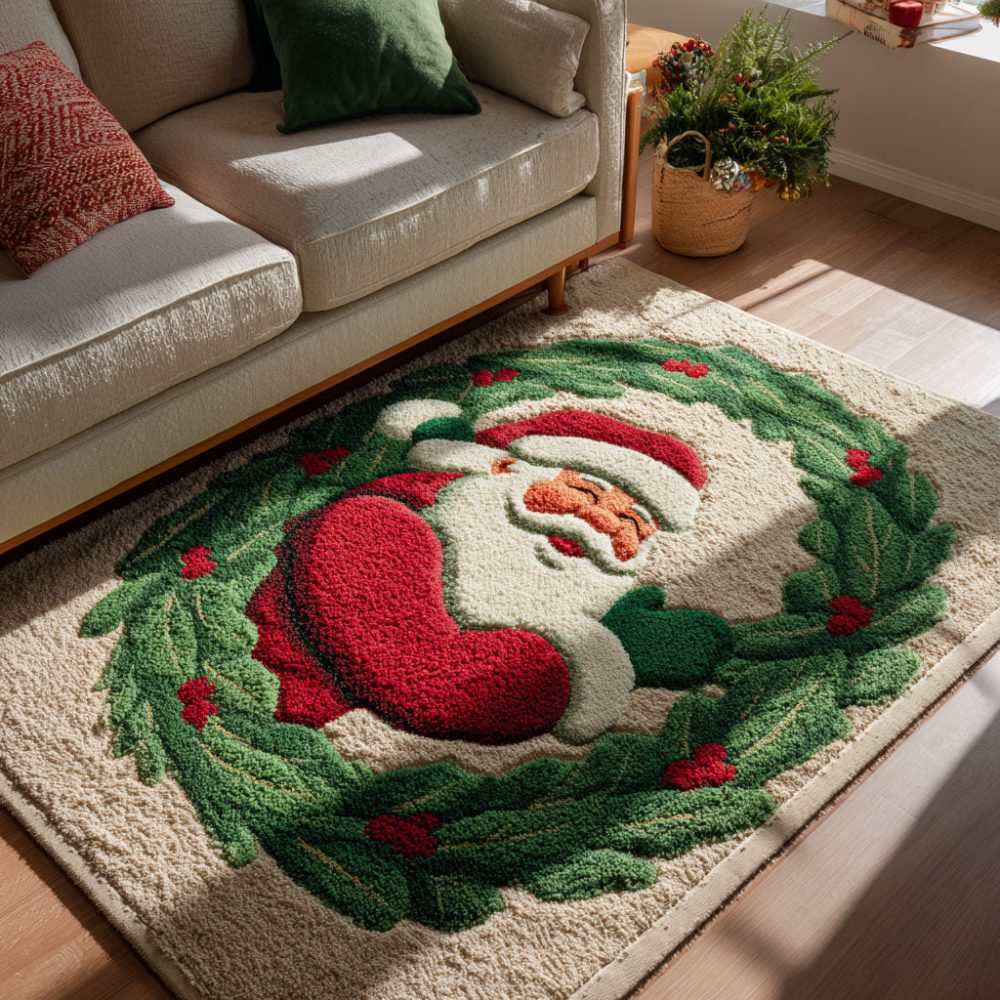 Holiday Dream Classic Rug – Timeless Festive Area Rug With Warm Holiday Motifs, Durable Low-Pile Weave Perfect For Halls, Living Rooms & Entryways