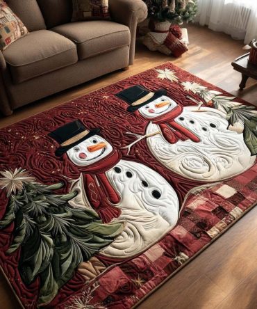Holiday Plaid Charm Area Rug – Classic Festive Plaid Accent Rug For Living Room & Dining, Soft Plush, Slip-Resistant & Washable