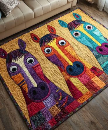 Premium Equestrian Area Rug For Living Room — Horse Pride Design, Durable Low-Pile Runner For Farmhouse, Patio & Stable Décor