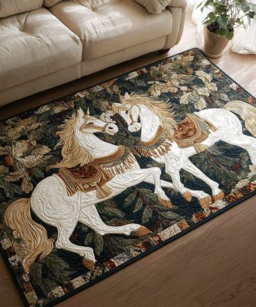 Horse Whisper Accent Rug — Subtle Equestrian Area Rug With Modern Farmhouse Flair, Durable Easy-Care Design For High Traffic