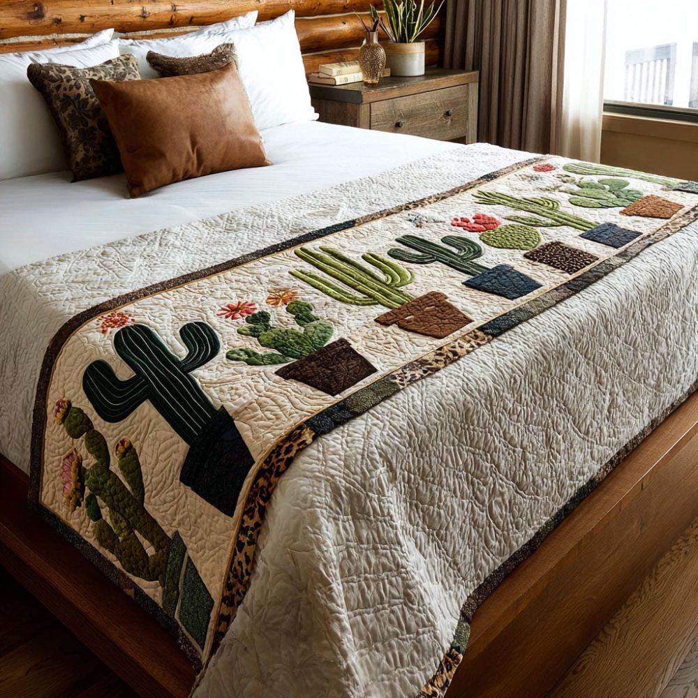 Hug Me Not Quilted Accent Runner — Minimalist Bed Scarf For Modern Bedrooms, Lightweight & Easy-Care