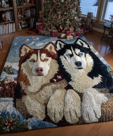 Glacier Duo Husky Accent Rug - Modern Cool-Tone Plush Area Rug For Living Room Or Bedroom, Non-Slip, Durable Low-Pile Carpet