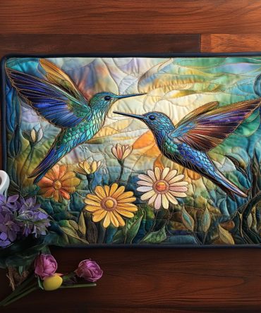 Jewel-Tone Quilted Placemat for Dining Table — Premium Heat-Resistant, Machine-Washable Table Mat to Elevate Home Entertaining