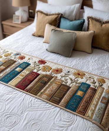 Bold Lounge Quilted Bed Runner For Stylish Bedrooms - Vibrant Cotton Bed Scarf, Durable Layer For Queen & King Beds