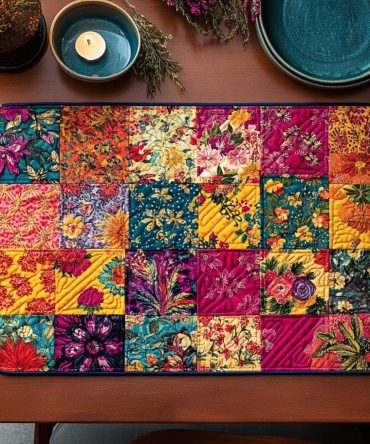 Maple Bliss Quilted Dining Placemat — Autumn-Inspired Table Accent, Padded & Durable for Cozy Seasonal and Everyday Dining