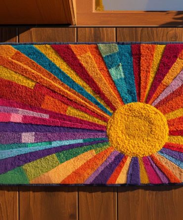 Morning Glow Welcome Doormat - Serene Nature-Inspired Coir Front Door Rug, Durable Outdoor/Indoor Mat For Porch, Patio & Entryway Decor
