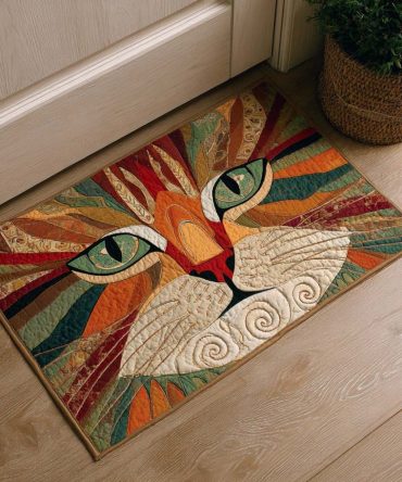Mosaic Spirit Artistic Doormat — Durable Coir Welcome Mat With Colorful Geometric Pattern, Indoor/Outdoor Porch Rug
