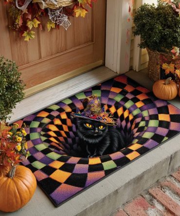 Mystic Witch Hat Doormat — Charming Spellbound Coir Welcome Mat With Non-Slip Backing For Porch, Door & Patio