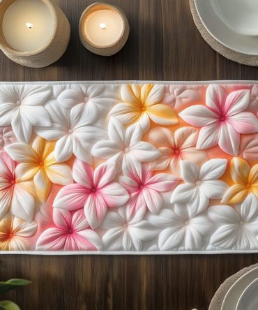 Colorful Floral Quilted Placemat — Bright Bloom Table Mat for Kitchen & Dining, Soft Cotton, Stain-Resistant, Machine-Washable, Vibrant Home Decor