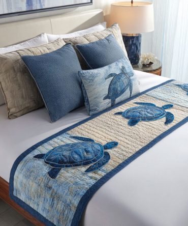 Relaxed Quilted Bed Runner — Soft Neutral Accent For Cozy Bedrooms, Hand-Quilted Texture, Durable Cotton-Blend, Easy Care