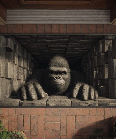 Primal Bigfoot Vault Mat — Bold Outdoor Welcome Rug With Wilderness Bigfoot Design, Heavy-Duty Dirt Trapping, Non-Slip Backing