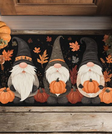 Pumpkin Guardians Halloween Doormat — Spooky Seasonal Welcome Mat For Front Door, Durable Outdoor/Indoor Entry Rug, Weather-Ready