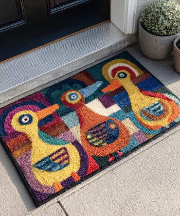 Whimsical Duck Quack Doormat — Cute Waterfowl Welcome Mat, Durable Coir Front Door Mat For Porch, Farmhouse & Garden Decor