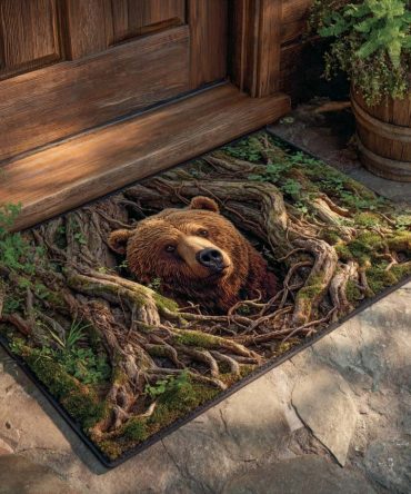 Roots Of The Wild Doormat — Rustic Botanical Welcome Mat With Tree-Root Artwork, Durable Indoor/Outdoor Rug, Non-Slip & Weather-Resistant