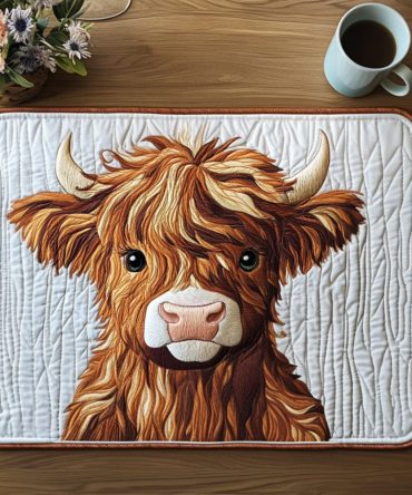 Rustic Charm Quilted Placemat — Vintage-Inspired Cotton Table Mat, Insulated Surface Protection & Easy Machine Care for Cozy Homes