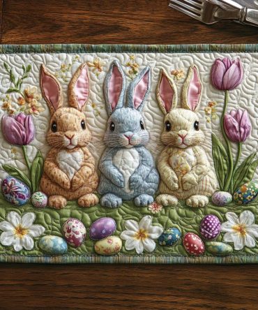 Rustic Resurrection Quilted Dining Placemat — Vintage Farmhouse Table Protector, Earthy Quilted Accent for Rustic Kitchen Decor & Entertaining