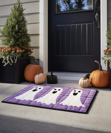 Shadow Lurker Gothic Doormat — Dark Silhouette Welcome Mat, Weatherproof Outdoor/Indoor, Durable Coir, Non-Slip Backing, Spooky Entry Accent