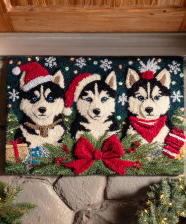 Snow Runner Outdoor Doormat: Rugged Coir Entrance Mat For Winter Mud & Salt, Slip-Resistant Pvc Backing, Bold Snowflake Design