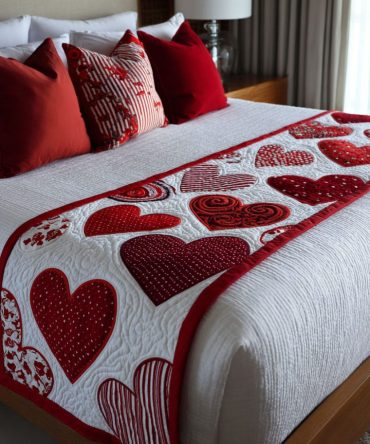 Soft Embrace Quilted Bed Scarf — Plush Decorative Bed Runner For Luxurious Layering, Cozy Texture, Easy-Care Fabric