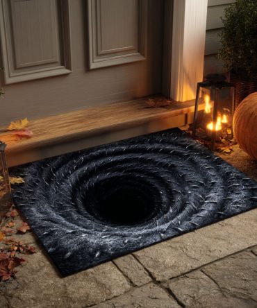 Spike Trap Industrial Welcome Mat — Edgy Spike-Pattern Doormat For Porch, Garage & Entryway , Heavy-Duty, Weather-Resistant, Non-Slip Rug