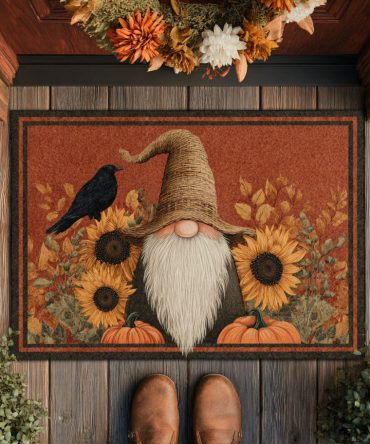 Bright Sunflower Coir Welcome Mat - Weatherproof Outdoor/Indoor Doormat, Vibrant Floral Porch Mat For Cheerful Entryways