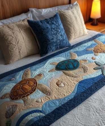 The Long Walk Heritage Quilted Bed Runner — Textured, Durable Cotton Bed Scarf With Classic Stripes, Perfect For Modern Farmhouse Bedrooms