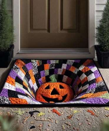 Trickster Trap Spooky Doormat — Durable Outdoor Coir Halloween Entrance Rug, Non-Slip Porch Mat For Trick-Or-Treat And Seasonal Decor