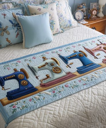 Sparkling Quilted Bed Runner — Subtle Twinkle Stitch Design For Glam Bedroom Accents, Lightweight & Easy Care