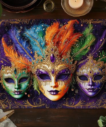 Velvet Night Quilted Dining Placemat — Luxurious Dark Dining Accent, Heat Protection & Machine-Friendly Care for Elegant Tables