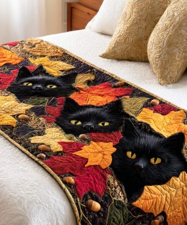 Velvet Shadow Quilted Bed Runner — Luxe Velvet-Look Bed Scarf For Sophisticated Bedroom Styling, Soft Touch, Fade-Resistant