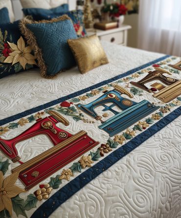 Vintage-Inspired Quilted Bed Runner — Classic Stitch Pattern For Timeless Bedroom Decor, Soft & Easy-Care Accent